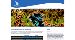 Desktop Screenshot of phoenixbiotechnology.com