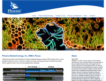 Tablet Screenshot of phoenixbiotechnology.com